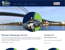 Tablet Screenshot of michaelsmessengerservice.com